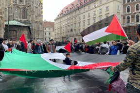 صور| تظاهرة حاشدة دعماً لفلسطين ونصرة الاقصى وسط "فيينا"