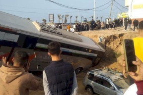 إصابة 10 مواطنين بحادث سير غرب مدينة غزة