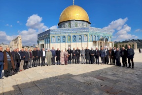 وفد المتابعة الى المسجد الأقصى ردا على استفزازات الاحتلال