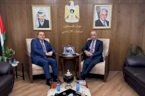 رئيس سلطة الأراضي يستقبل السفير الأردني