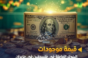 قيمة موجودات البنوك العاملة في فلسطين حوالي 22.965 مليار دولار