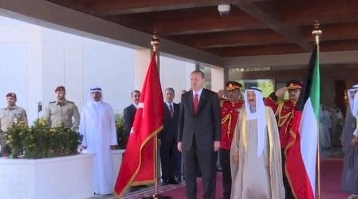 أمير الكويت يستقبل أردوغان