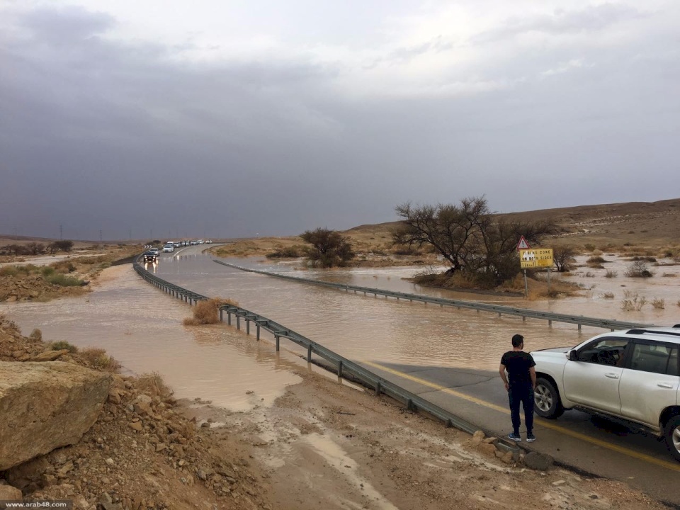 السيول الغزيرة تجرف فتى بالنقب وفتاة ببيت لحم